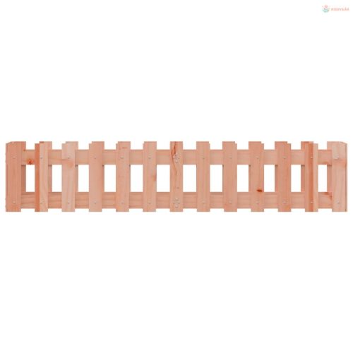 Tömör duglászfenyő kerti magaságyás kerítéssel 150x30x30 cm
