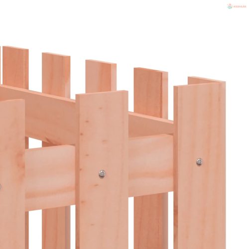 Tömör duglászfenyő kerti magaságyás kerítéssel 200x50x70 cm