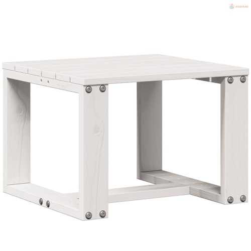 3 részes fehér tömör fenyőfa kerti ülőgarnitúra