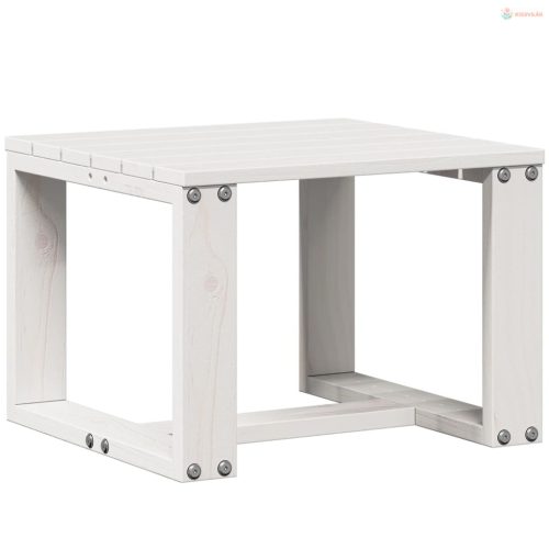 3 részes fehér tömör fenyőfa kerti ülőgarnitúra