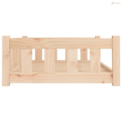 Tömör fenyőfa kutyaágy 95,5x65,5x28 cm