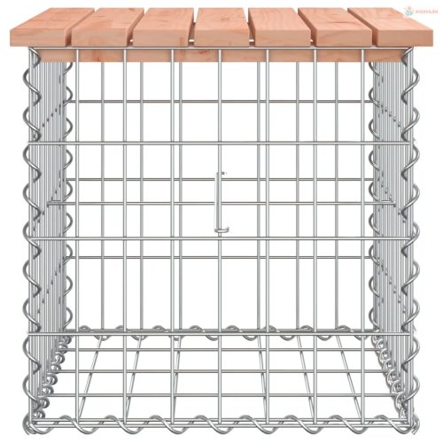 Tömör duglászfenyő gabion kerti pad 43x44x42 cm