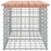 Tömör duglászfenyő gabion kerti pad 103x44x42 cm