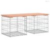 Tömör duglászfenyő gabion kerti pad 103x44x42 cm
