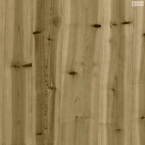 Tömör impergnált fenyőfa gabion kerti pad 63 x 31,5 x 42 cm