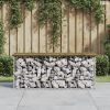 Impregnált fenyőfa gabion kerti pad 103 x 31,5 x 42 cm