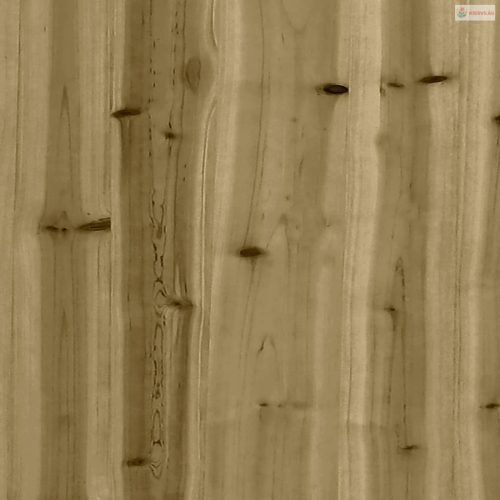 Impregnált fenyőfa gabion kerti pad 103 x 31,5 x 42 cm