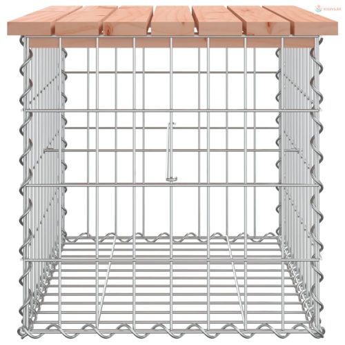 Tömör duglászfenyő gabion kerti pad 63x44x42 cm