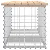 Tömör fenyőfa gabion kerti pad 103x44x42 cm