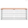 Tömör duglászfenyő gabion kerti pad 103x44x42 cm