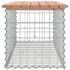 Tömör duglászfenyő gabion kerti pad 103x44x42 cm