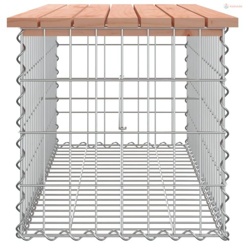 Tömör duglászfenyő gabion kerti pad 103x44x42 cm