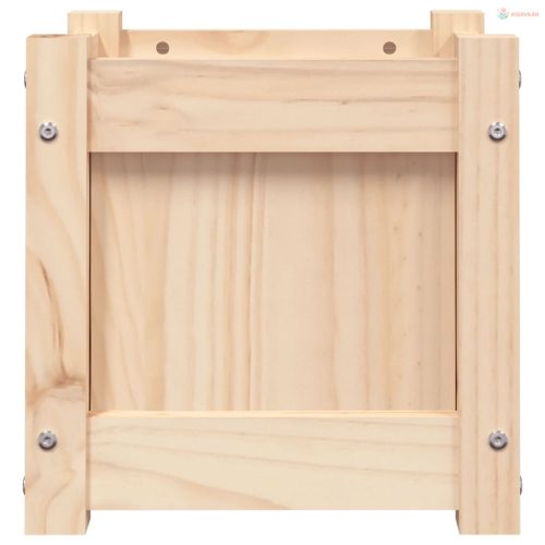 Tömör fenyőfa kerti virágtartó 31 x 31 x 31 cm