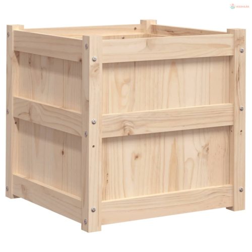 2 db tömör fenyőfa virágláda