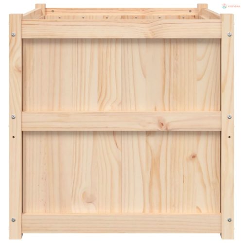 Tömör fenyőfa kerti virágláda 70x70x70 cm