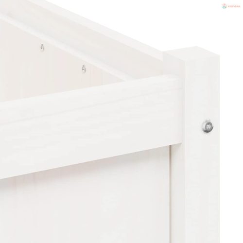 Fehér tömör fenyő virágláda 70x70x70 cm