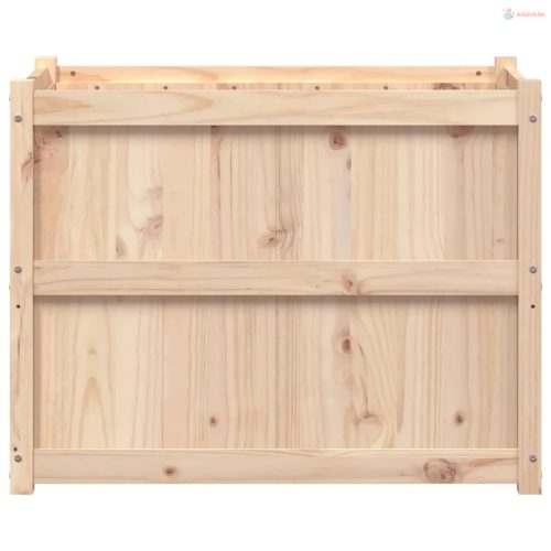 Tömör fenyő kerti virágláda 90x50x70 cm