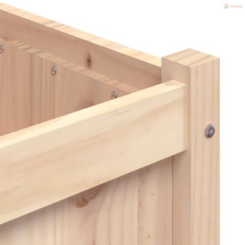 Tömör fenyő kerti virágláda 90x50x70 cm