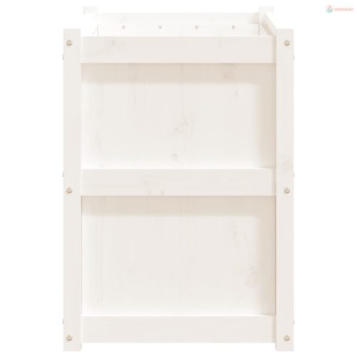 Fehér tömör fenyő virágláda 90x50x70 cm