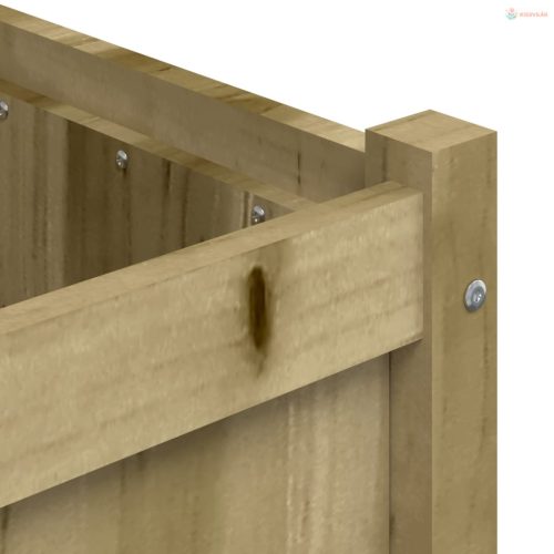 Impregnált fenyőfa kerti virágláda 90x50x70 cm