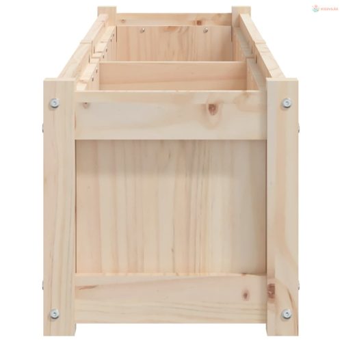 2 db tömör fenyőfa virágláda