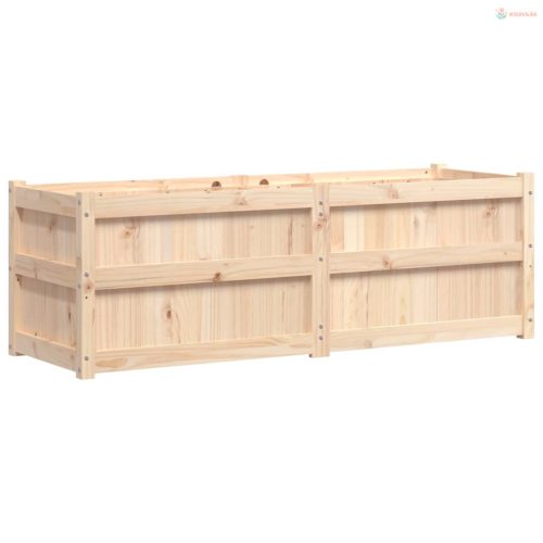 Tömör fenyő kerti virágláda 150 x 50 x 50 cm