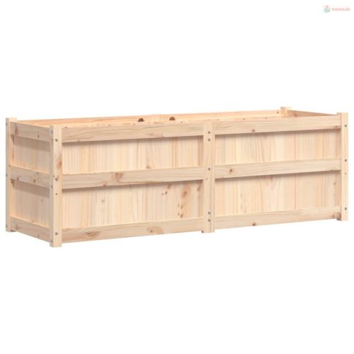 Tömör fenyő kerti virágláda 150 x 50 x 50 cm