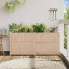 Tömör fenyőfa kerti virágláda 150 x 50 x 70 cm