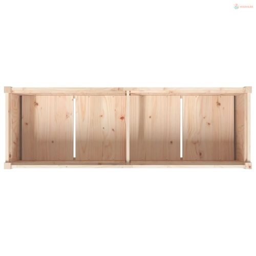 Tömör fenyőfa kerti virágláda 150 x 50 x 70 cm