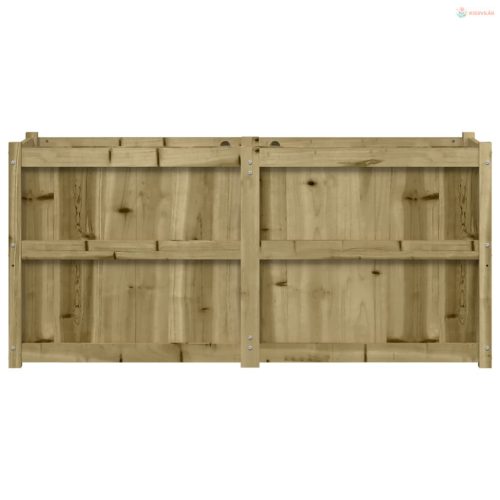 Impregnált fenyőfa kerti virágláda 150x50x70 cm