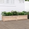 Tömör fenyőfa kerti virágláda 180x31x31 cm