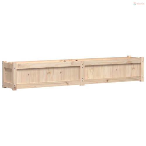 Tömör fenyőfa kerti virágláda 180x31x31 cm