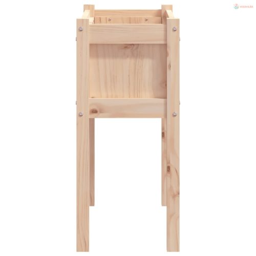 Tömör fenyőfa kerti virágláda lábakkal 70 x 31 x 70 cm