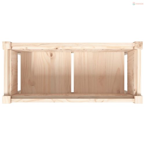 Tömör fenyőfa kerti virágláda lábakkal 70 x 31 x 70 cm