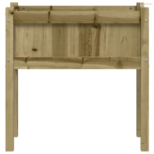 Impregnált fenyőfa kerti virágláda lábakkal 70 x 31 x 70 cm