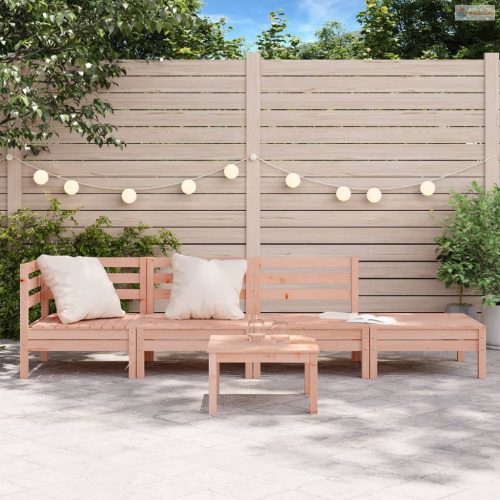 4 személyes tömör duglászfenyő kerti kanapé