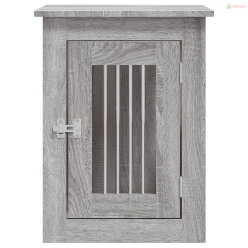 Szürke sonoma színű szerelt fa kutyaketrec 45 x 62 x 59 cm