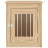 Sonoma tölgy színű szerelt fa kutyaketrec 55 x 75 x 65 cm