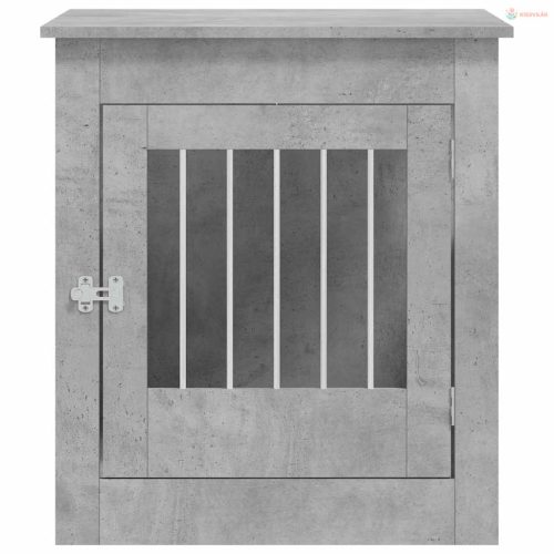 Betonszürke szerelt fa kutyaketrec 64,5 x 80 x 71 cm