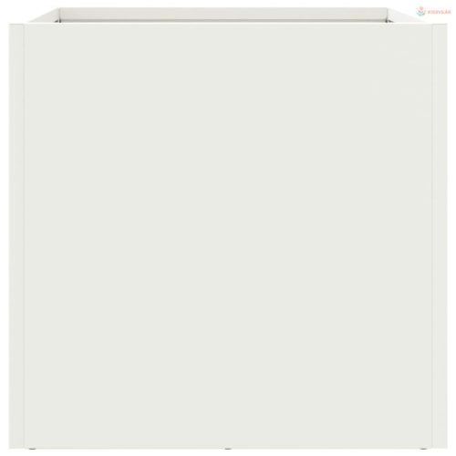 2 db fehér acél növénytartó 32 x 30 x 29 cm