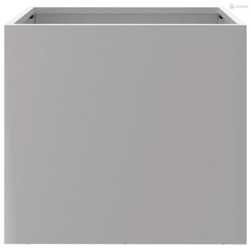 Ezüstszínű horganyzott acél növénytartó 32x30x29 cm