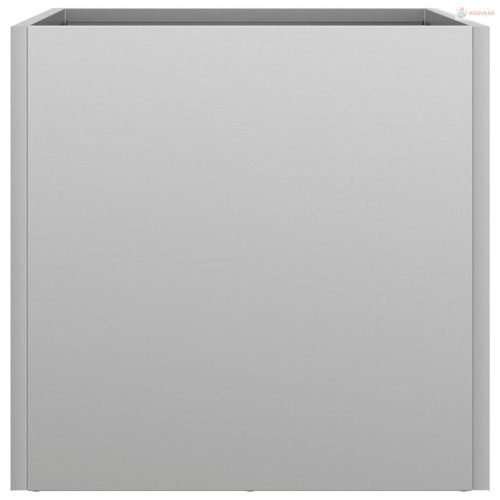 Ezüstszínű horganyzott acél növénytartó 32x30x29 cm