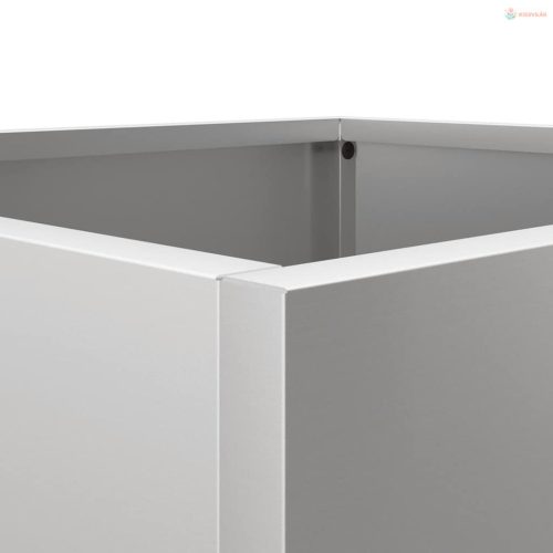 Ezüstszínű horganyzott acél növénytartó 32x30x29 cm