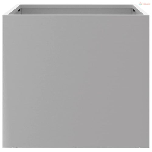 2 db ezüstszínű horganyzott acél növénytartó 42 x 40 x 39 cm