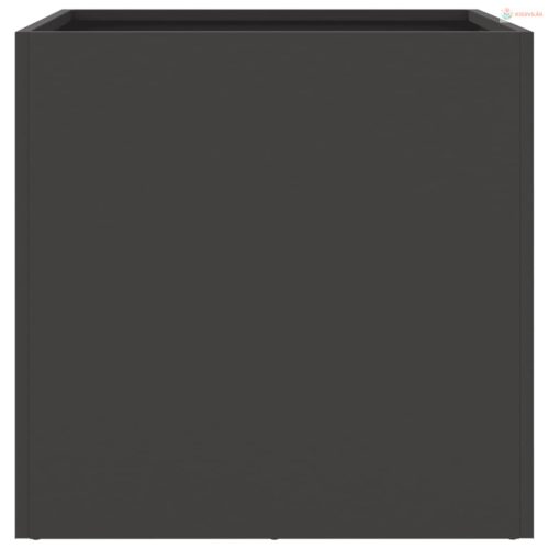 2 db fekete acél növénytartó 42 x 40 x 39 cm