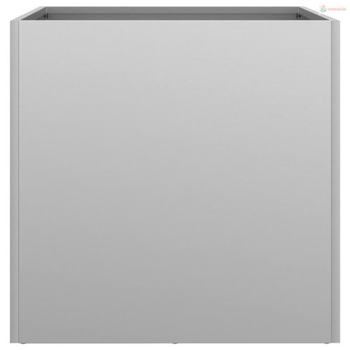 Ezüstszínű horganyzott acél növénytartó 42x40x39 cm