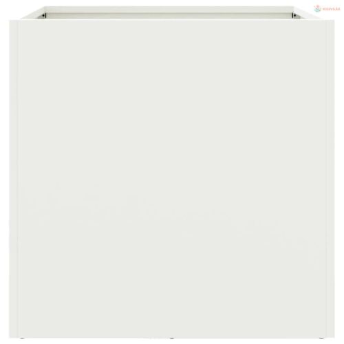 2 db fehér acél növénytartó 49 x 47 x 46 cm