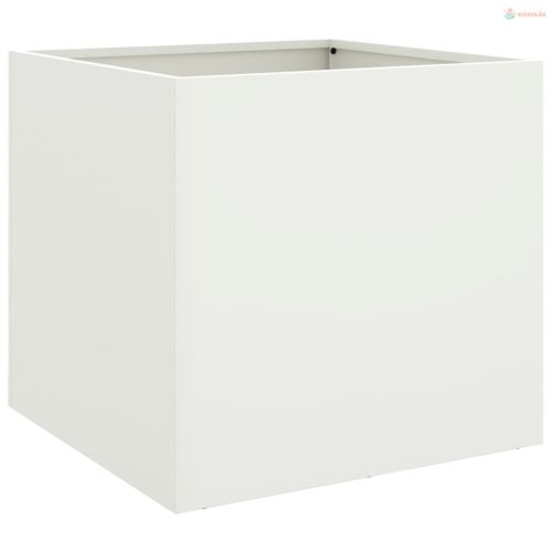 2 db fehér acél növénytartó 49 x 47 x 46 cm