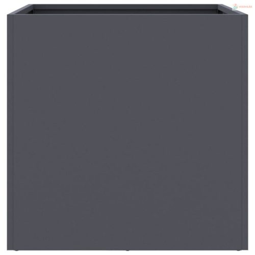 2 db antracitszürke acél növénytartó 49 x 47 x 46 cm