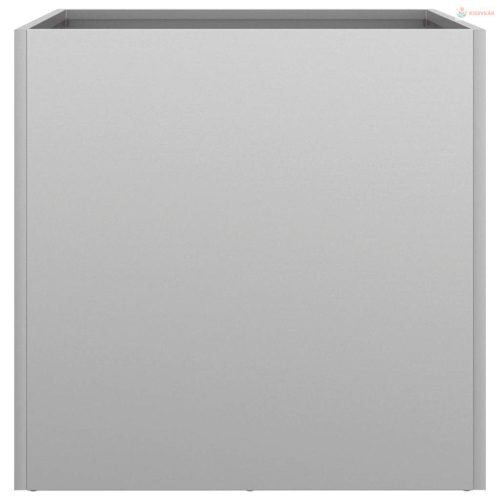 Ezüstszínű horganyzott acél növénytartó 49x47x46 cm